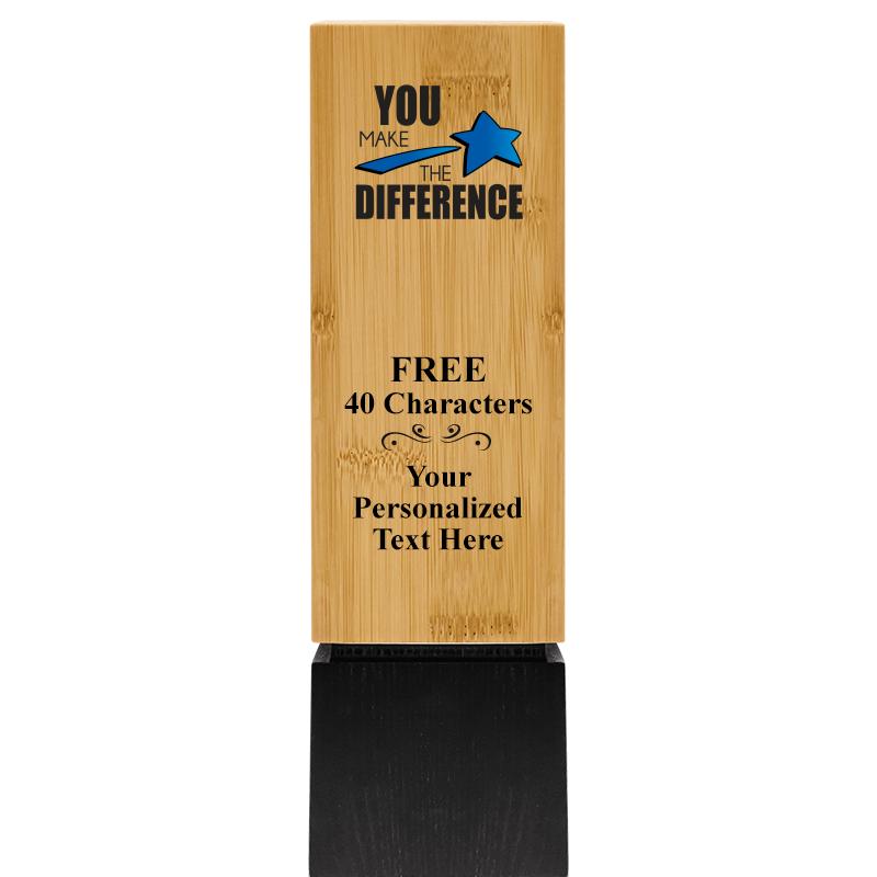 9.5" SUSTAINABLE WOOD TROPHY