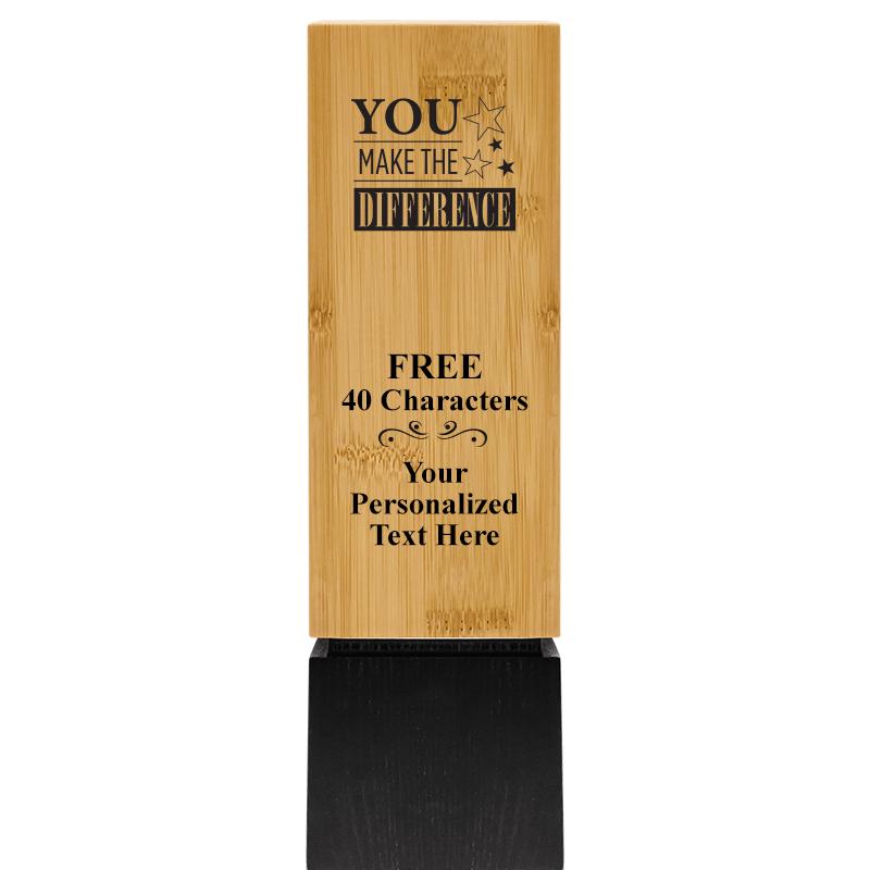 9.5" SUSTAINABLE WOOD TROPHY