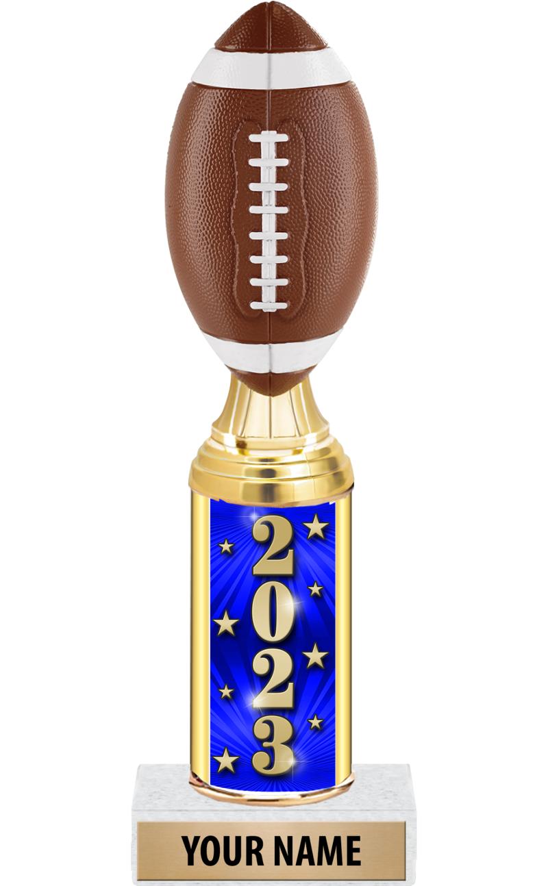 : Crown Awards 10 Blitz Metal Football Trophy, Fantasy Football  Trophy Engraved Prime : Sports & Outdoors