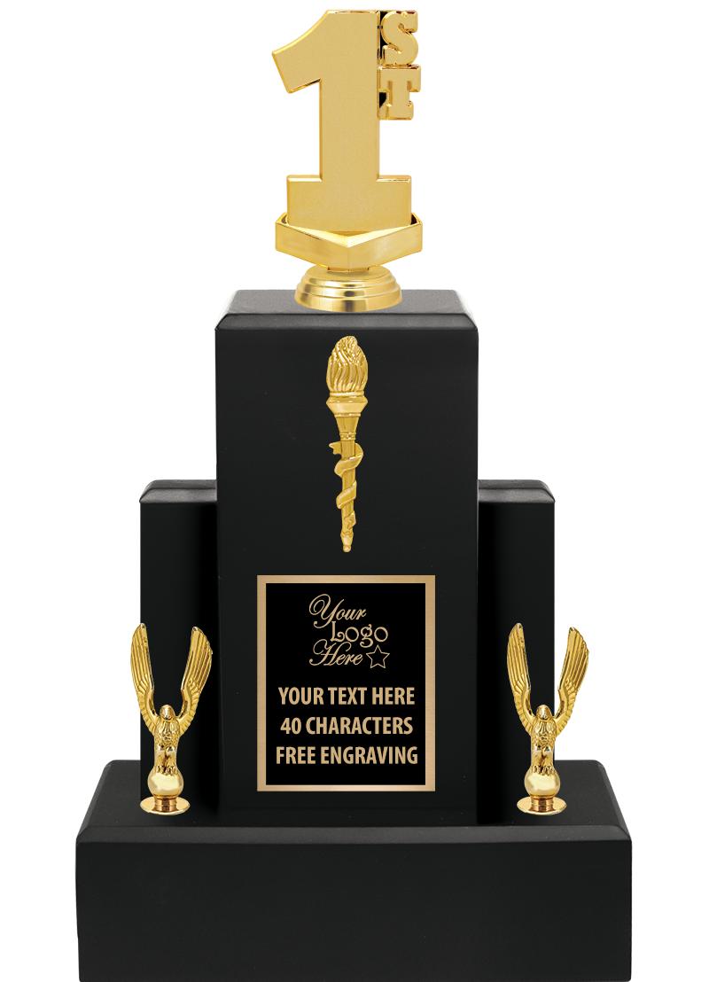 15.75" BLACK WOOD TROPHY