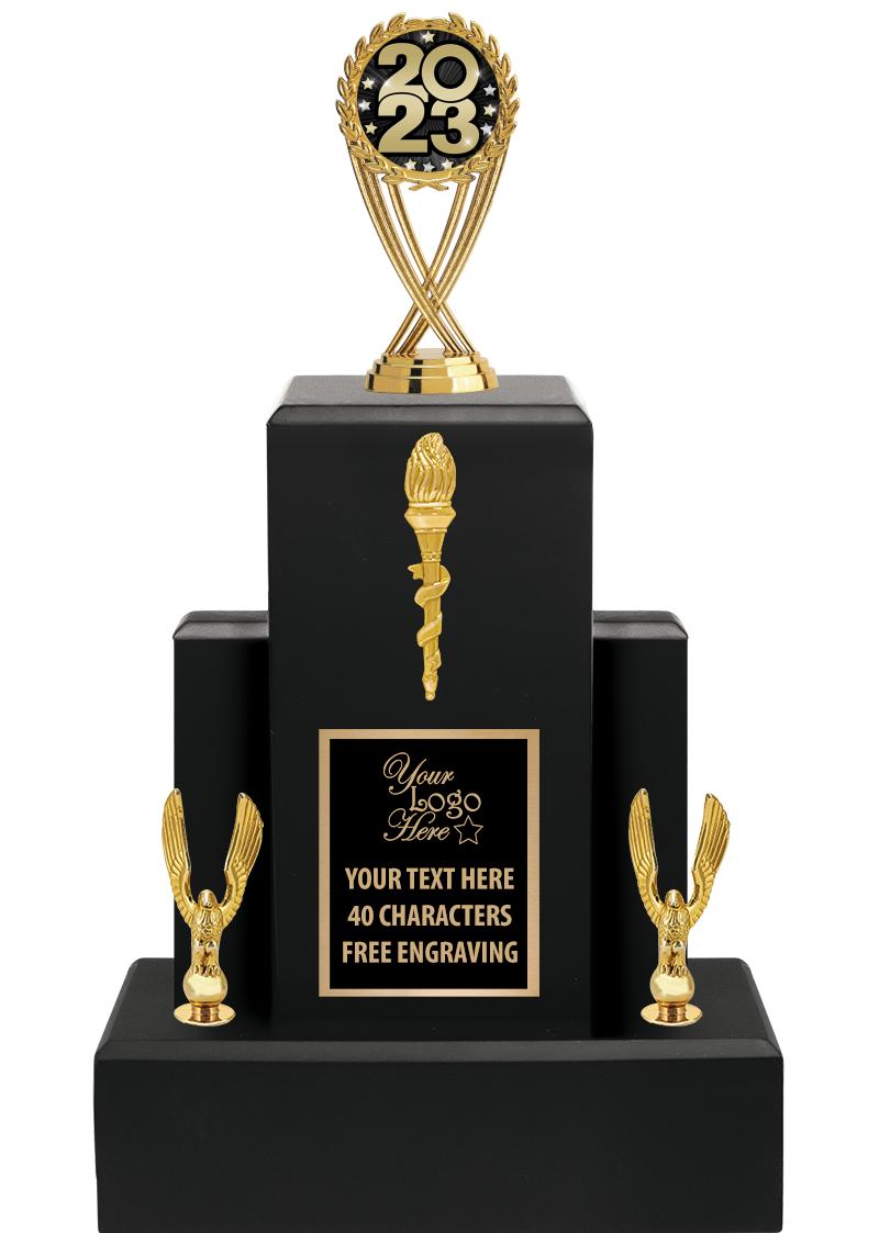 15.75" BLACK WOOD TROPHY