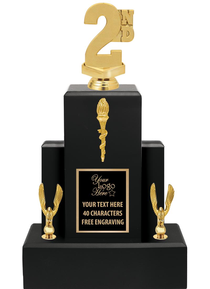 15.75" BLACK WOOD TROPHY