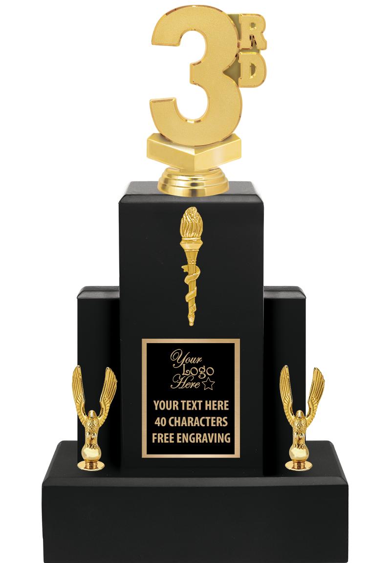 15.75" BLACK WOOD TROPHY