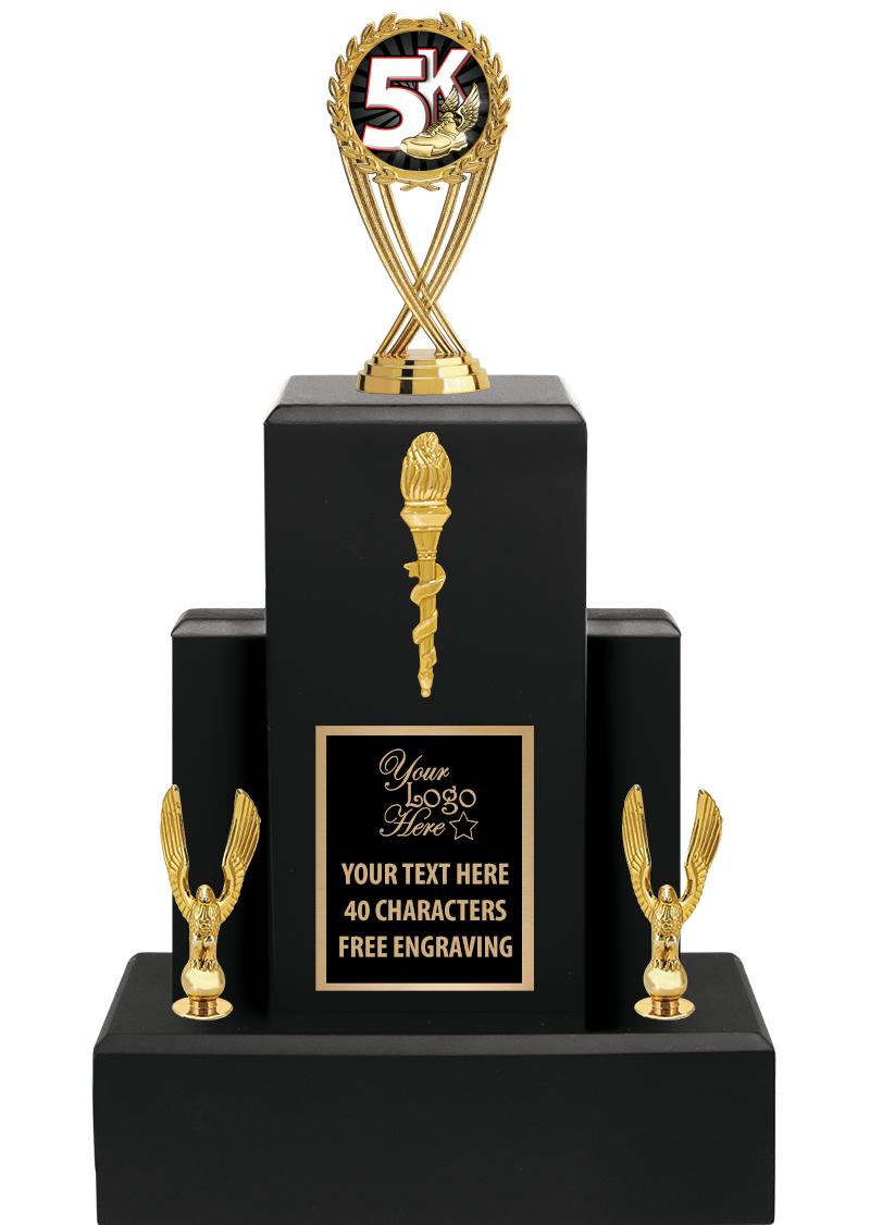 15.75" BLACK WOOD TROPHY