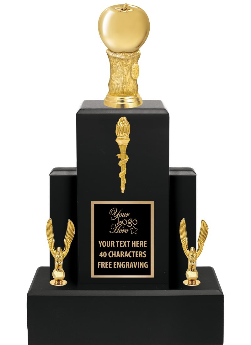 15.75" BLACK WOOD TROPHY