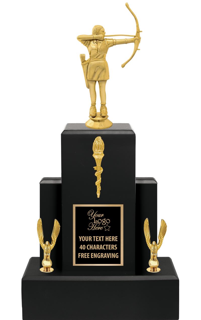 15.75" BLACK WOOD TROPHY