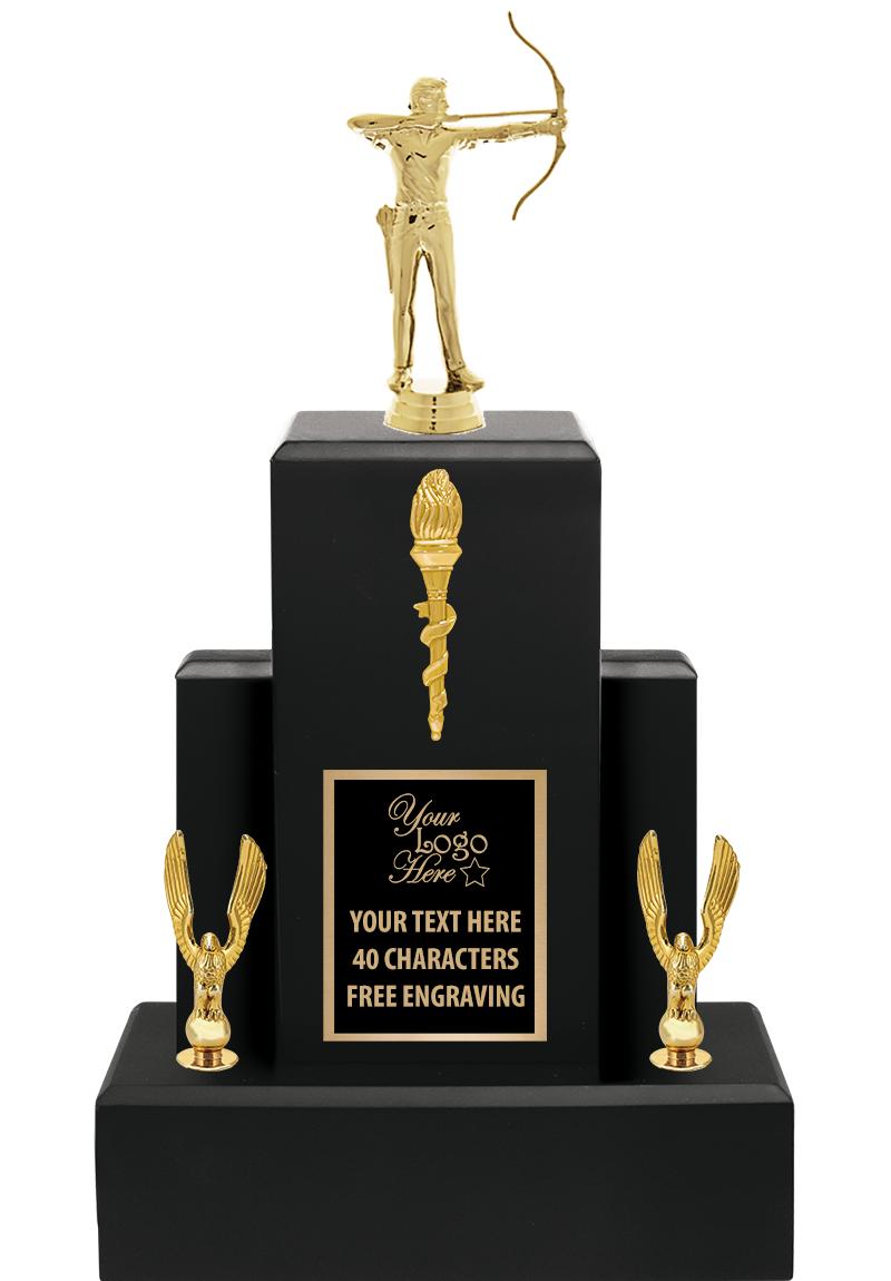 15.75" BLACK WOOD TROPHY
