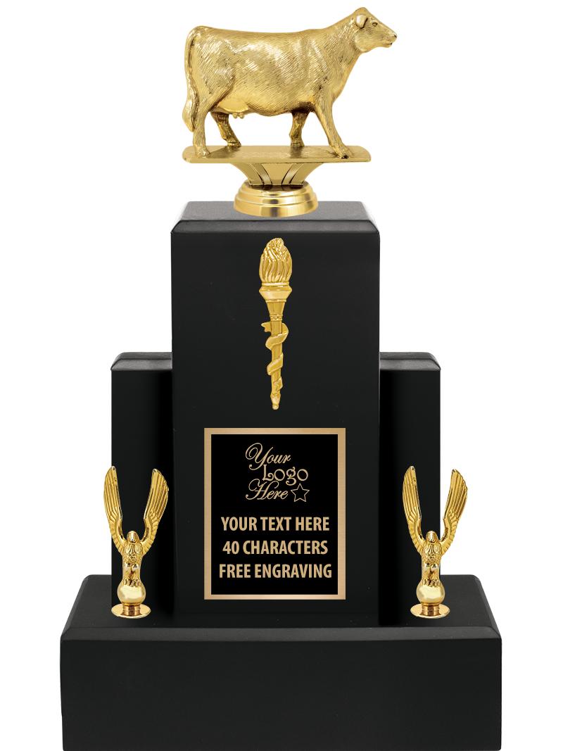 15.75" BLACK WOOD TROPHY