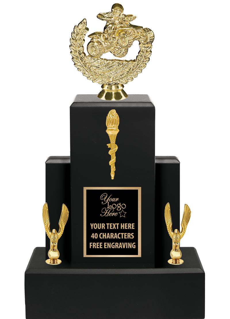 15.75" BLACK WOOD TROPHY
