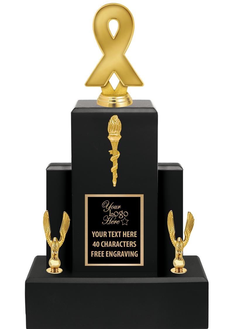 15.75" BLACK WOOD TROPHY