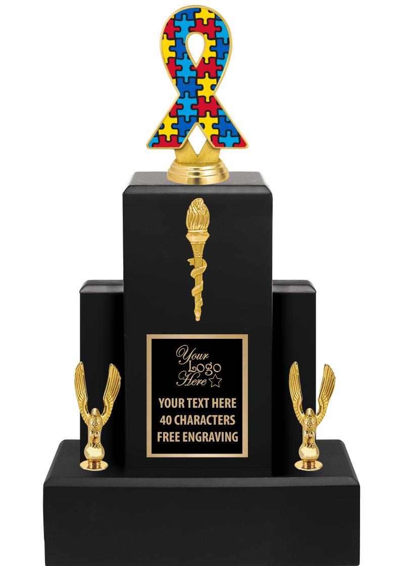 15.75" BLACK WOOD TROPHY