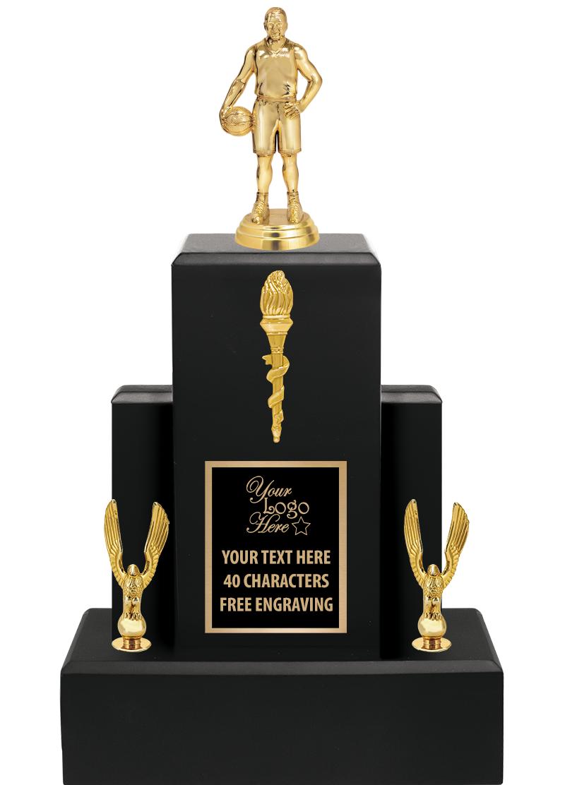 15.75" BLACK WOOD TROPHY