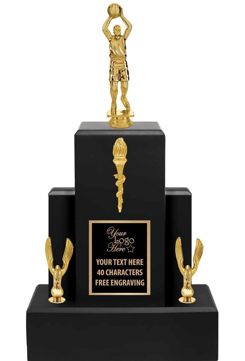 15.75" BLACK WOOD TROPHY