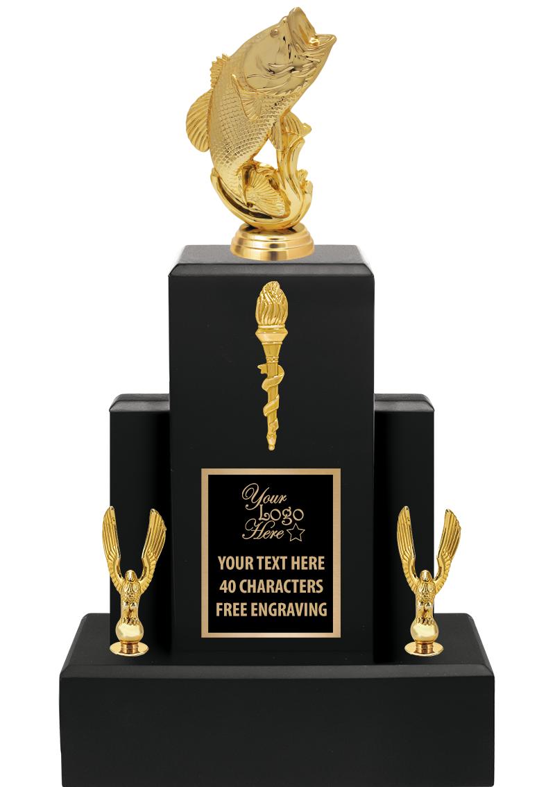 15.75" BLACK WOOD TROPHY