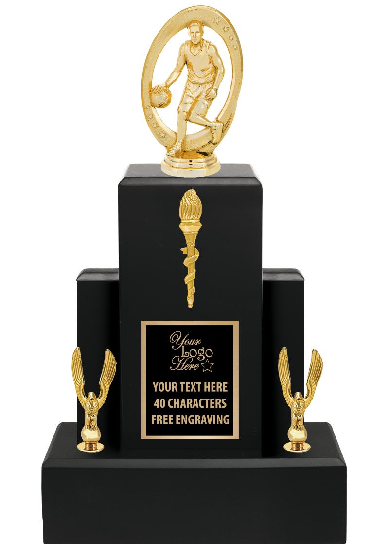 15.75" BLACK WOOD TROPHY