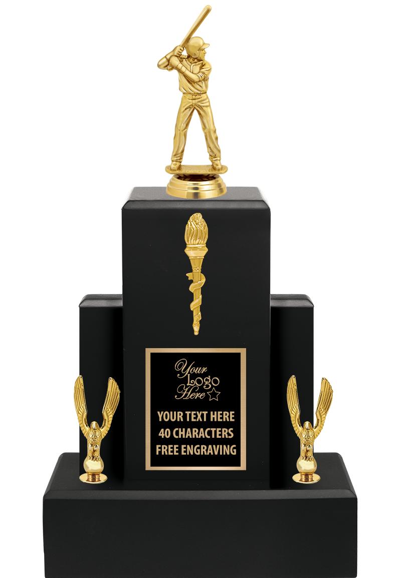15.75" BLACK WOOD TROPHY