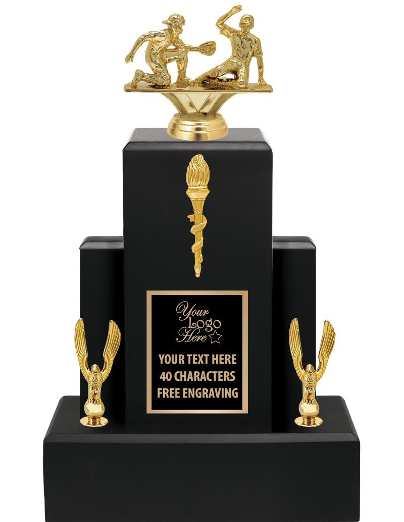 15.75" BLACK WOOD TROPHY