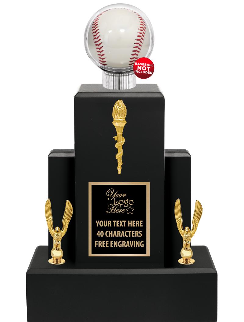 15.75" BLACK WOOD TROPHY