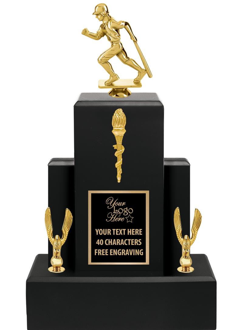 15.75" BLACK WOOD TROPHY