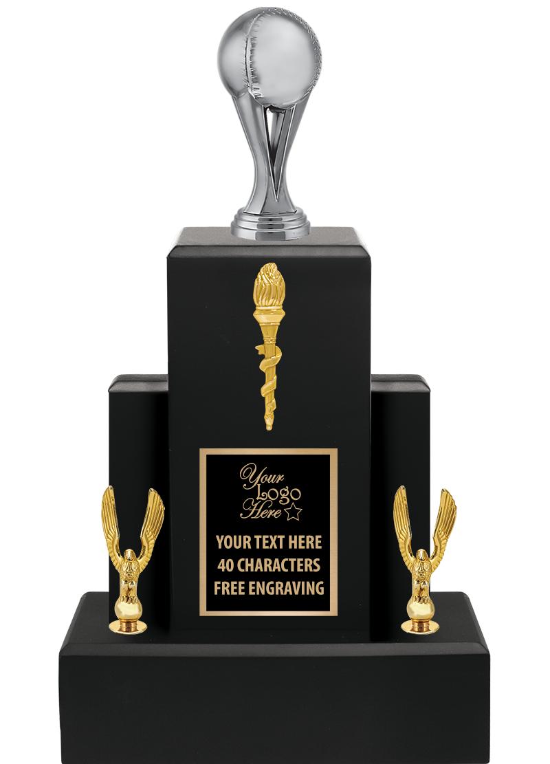 15.75" BLACK WOOD TROPHY