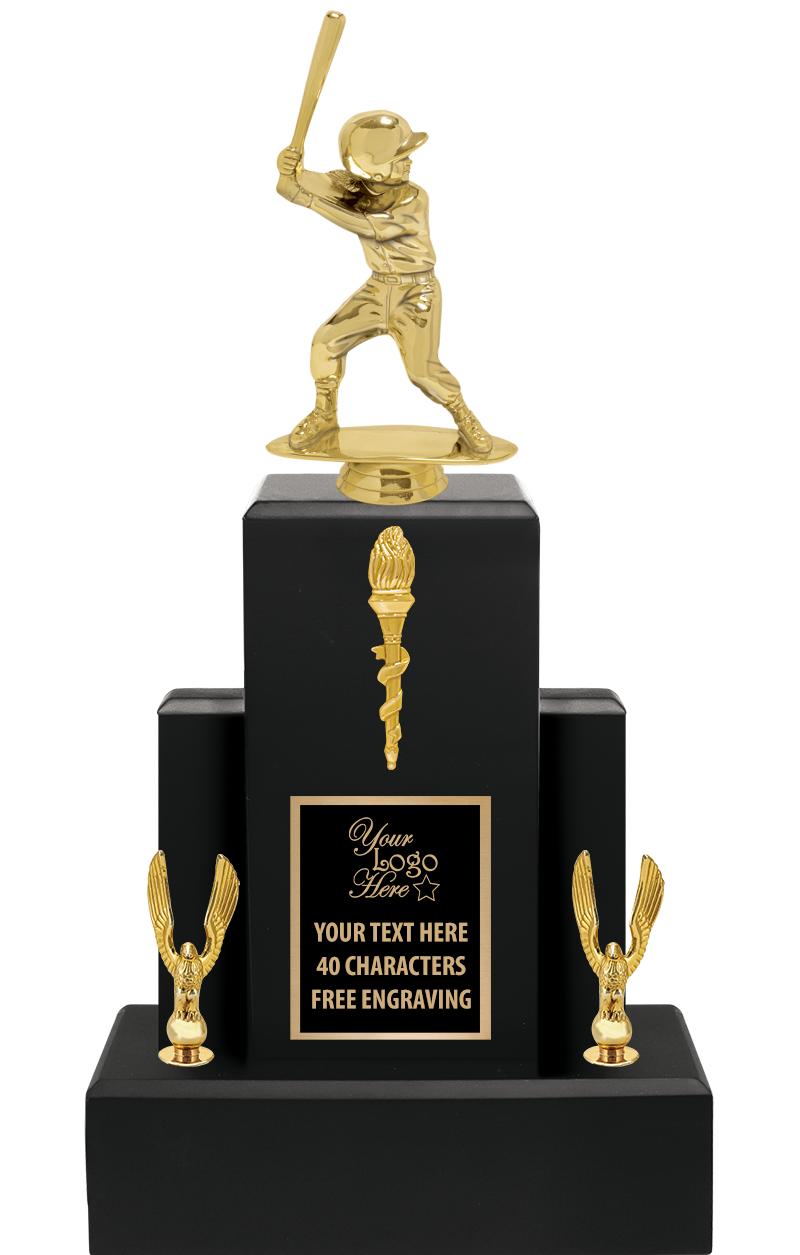 15.75" BLACK WOOD TROPHY