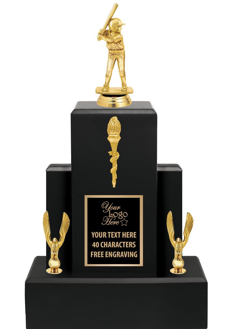 15.75" BLACK WOOD TROPHY