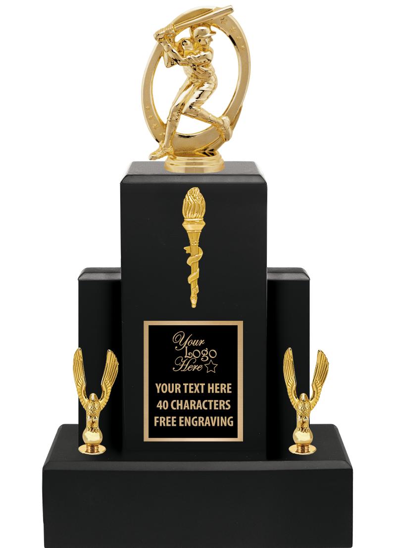 15.75" BLACK WOOD TROPHY