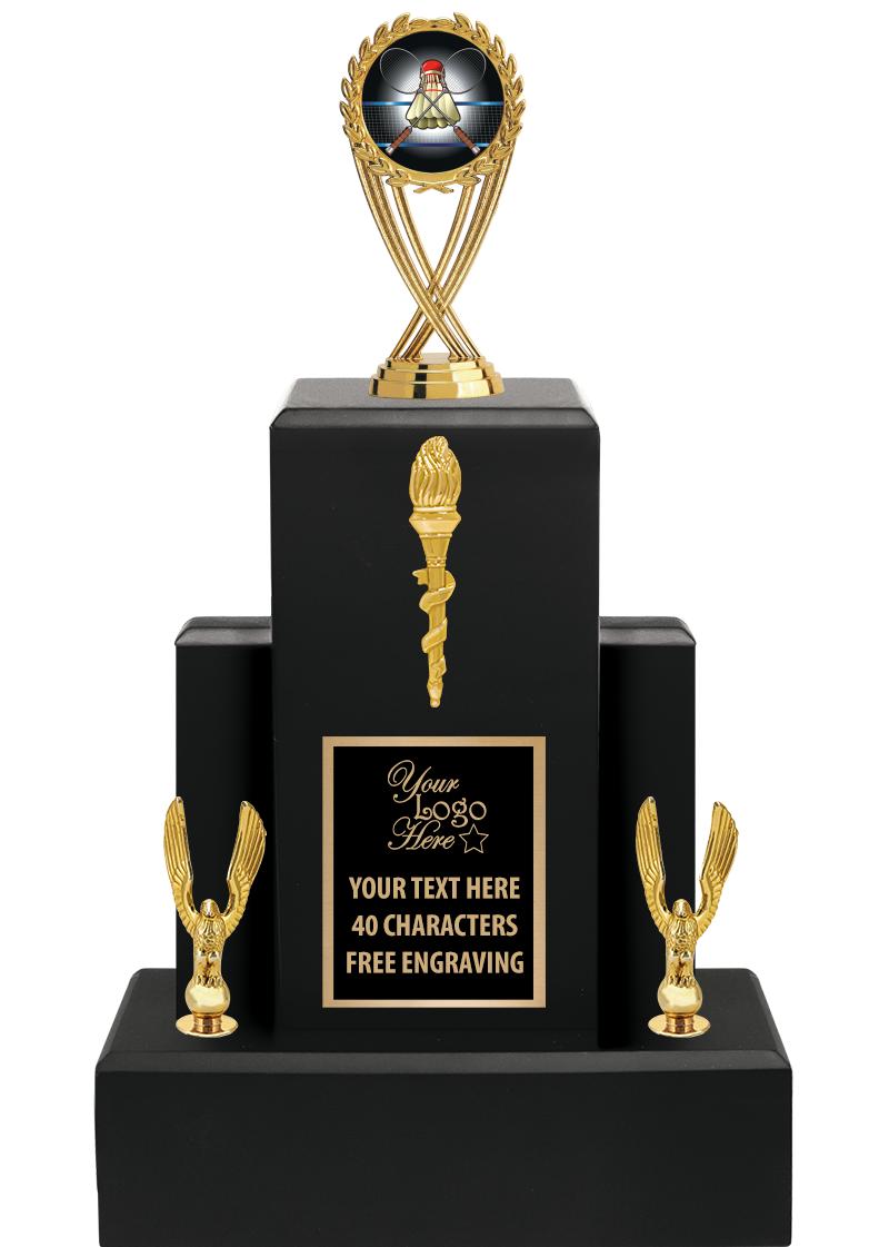 15.75" BLACK WOOD TROPHY