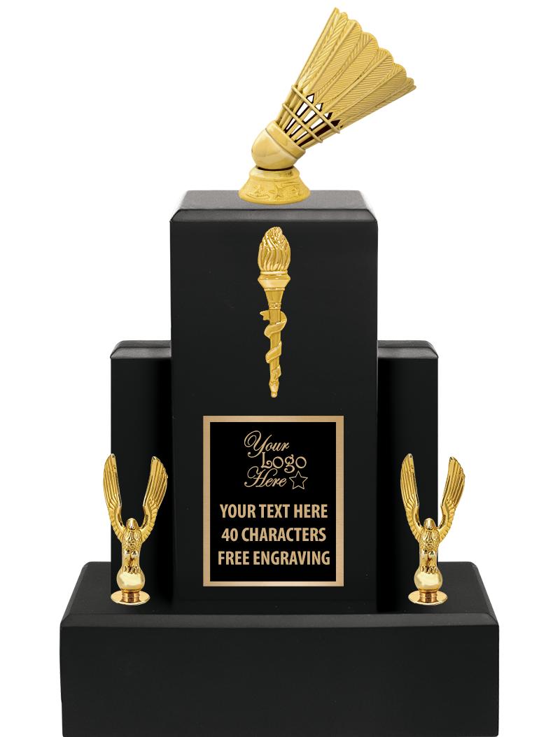 15.75" BLACK WOOD TROPHY