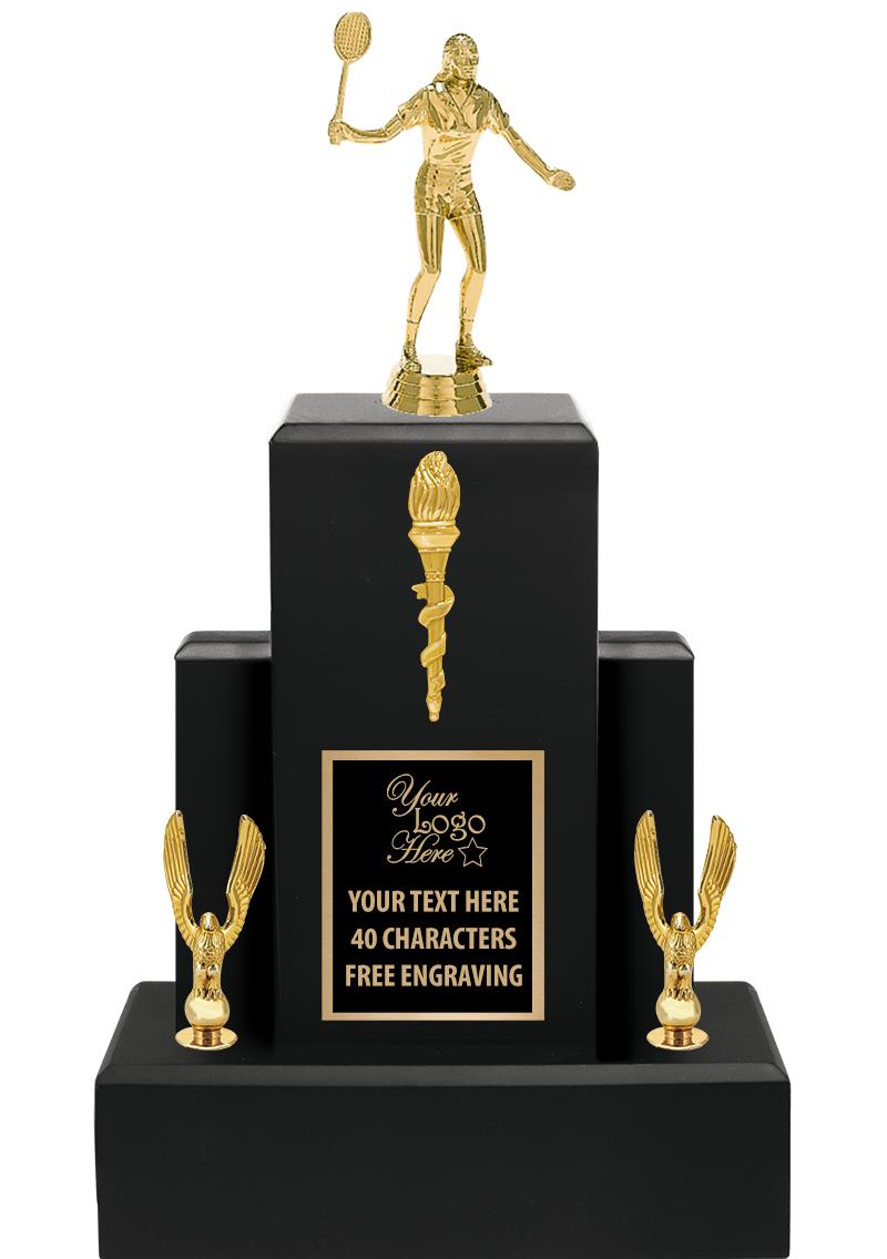 15.75" BLACK WOOD TROPHY