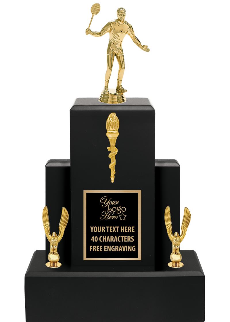 15.75" BLACK WOOD TROPHY