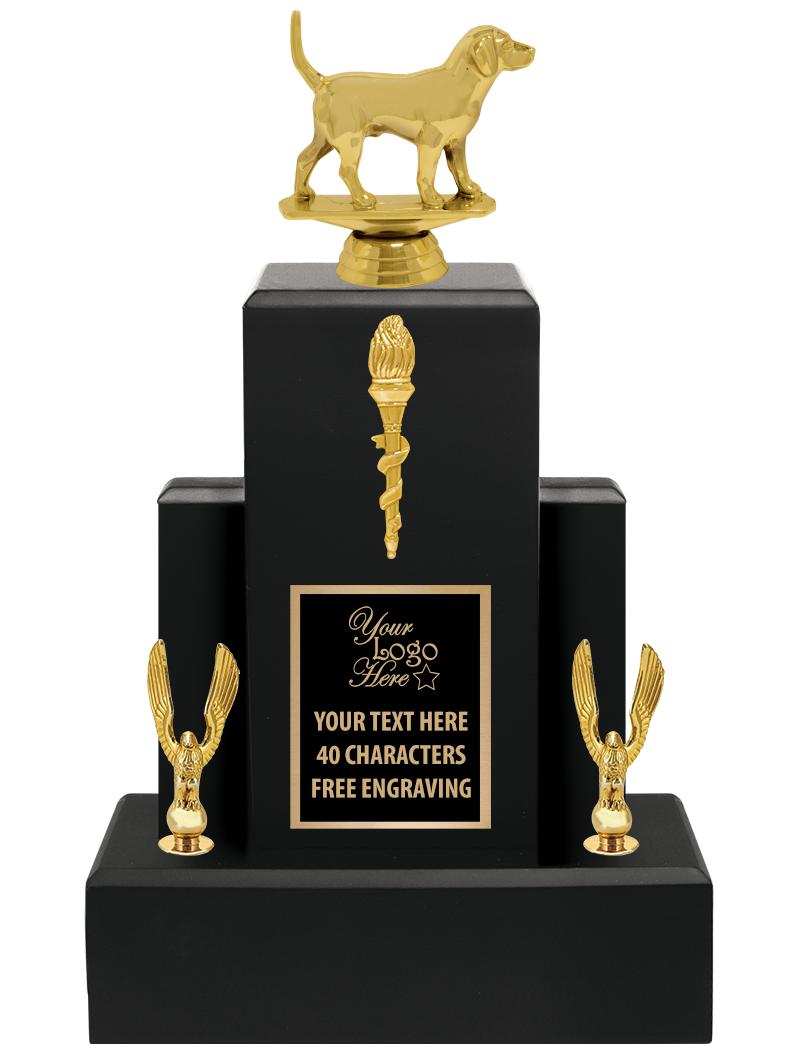 15.75" BLACK WOOD TROPHY