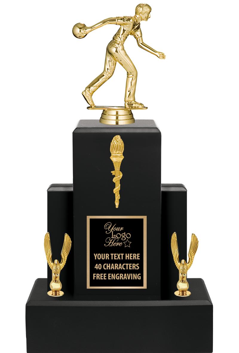 15.75" BLACK WOOD TROPHY