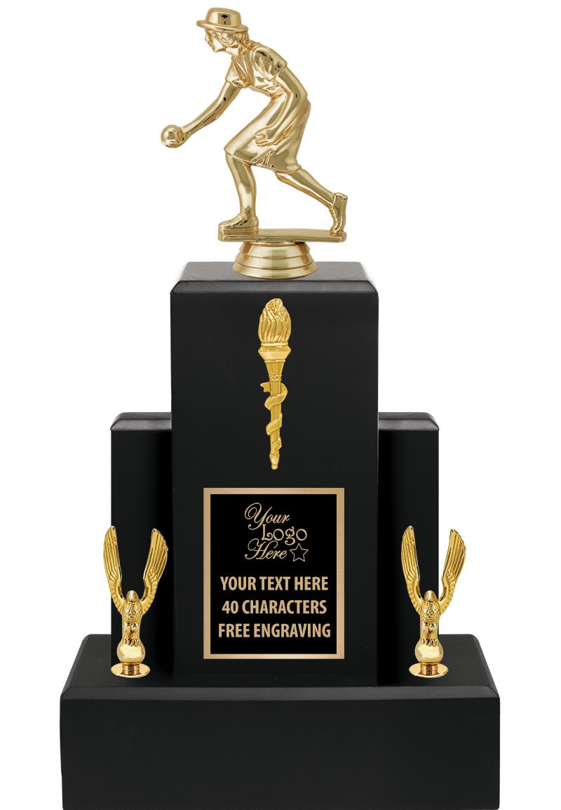 15.75" BLACK WOOD TROPHY