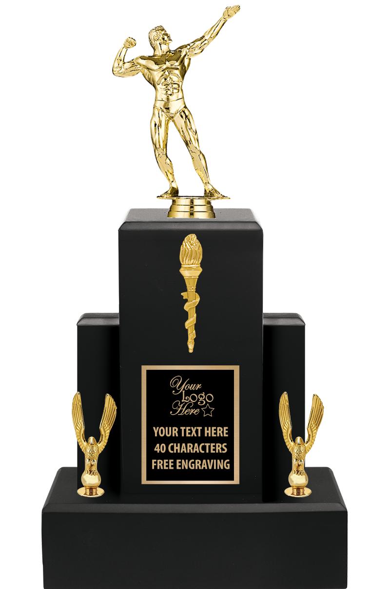 15.75" BLACK WOOD TROPHY