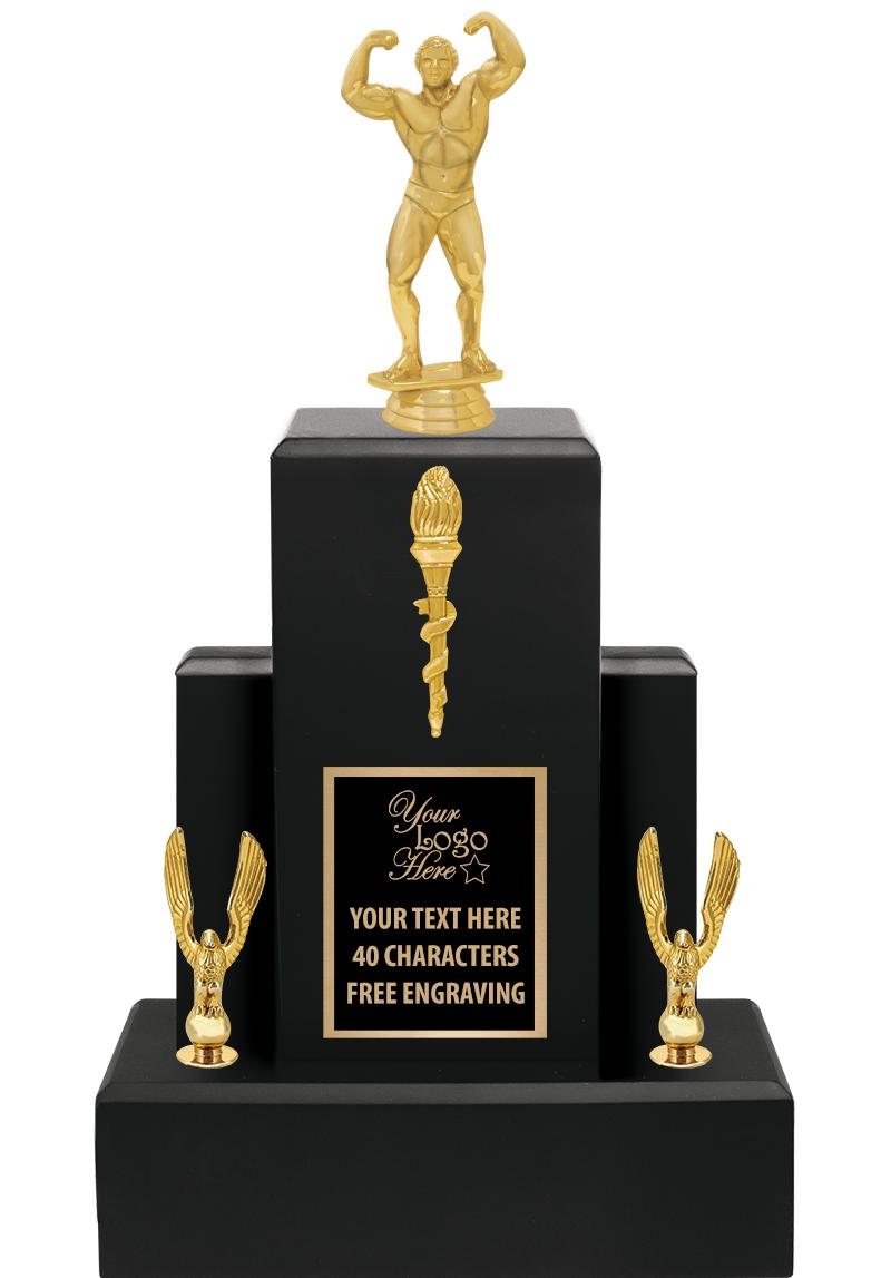 15.75" BLACK WOOD TROPHY