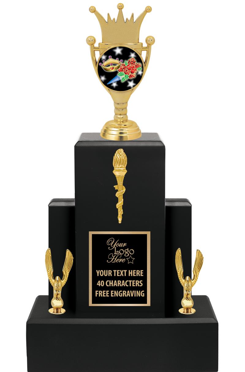 15.75" BLACK WOOD TROPHY