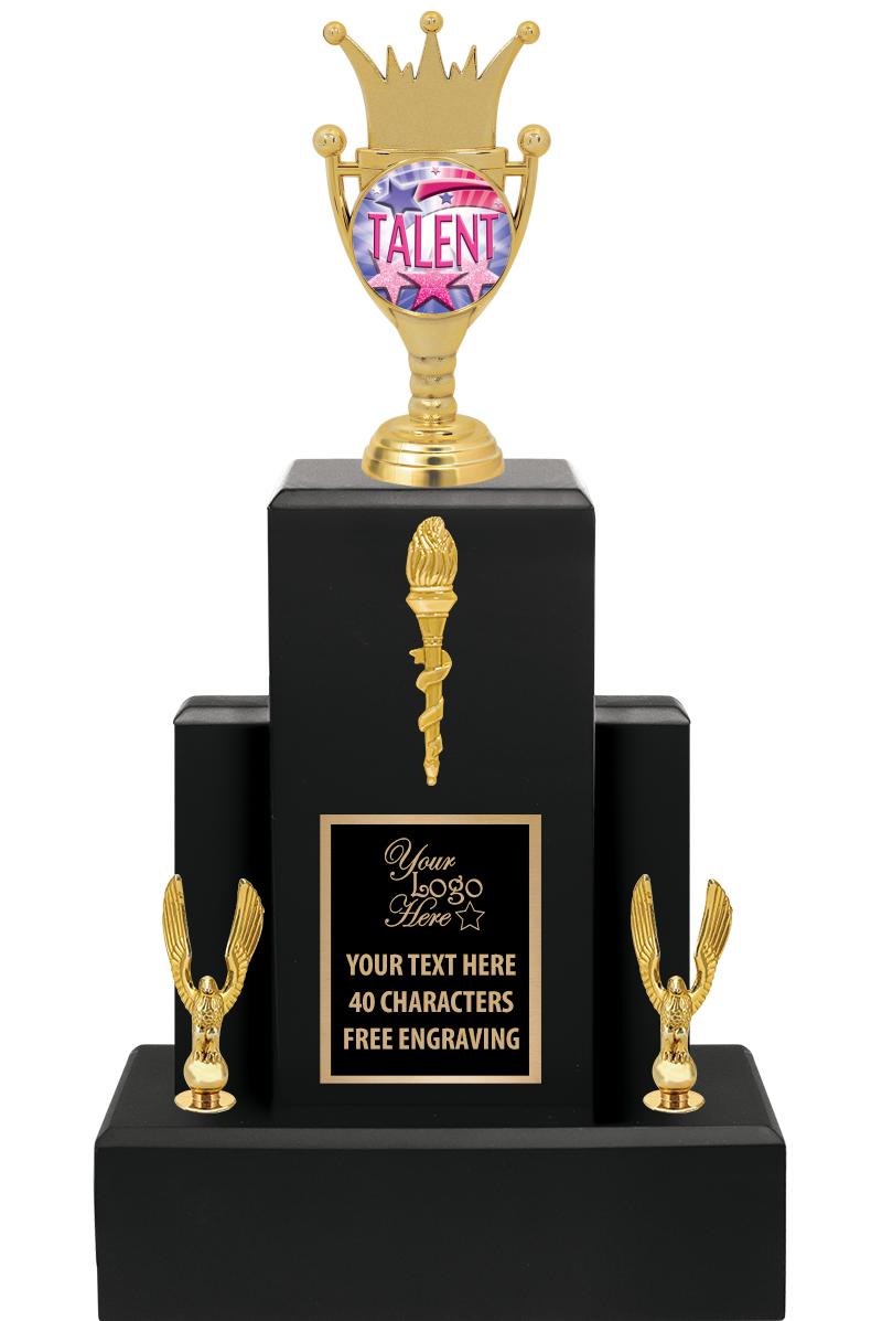 15.75" BLACK WOOD TROPHY