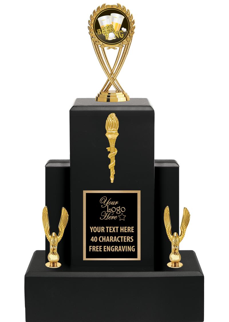 15.75" BLACK WOOD TROPHY