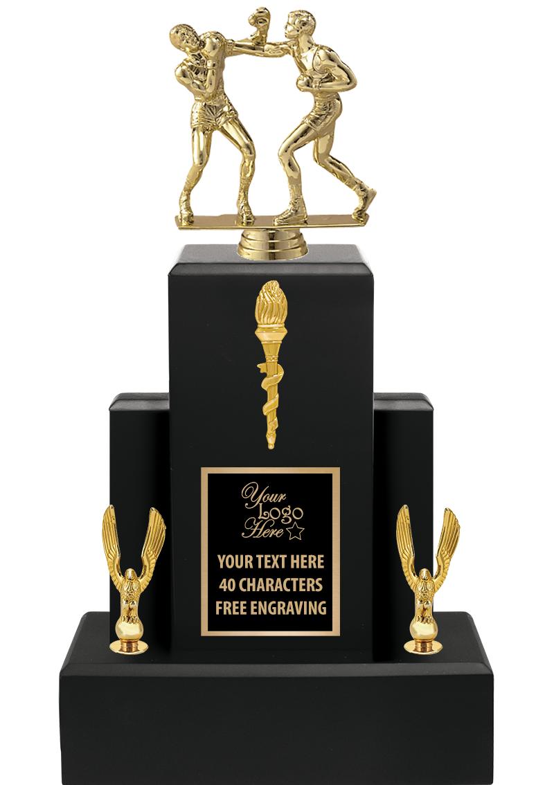 15.75" BLACK WOOD TROPHY