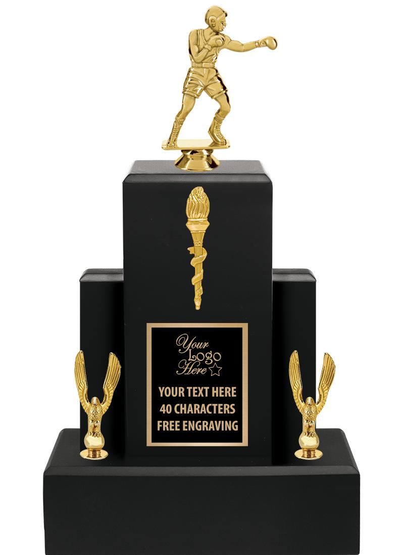 15.75" BLACK WOOD TROPHY