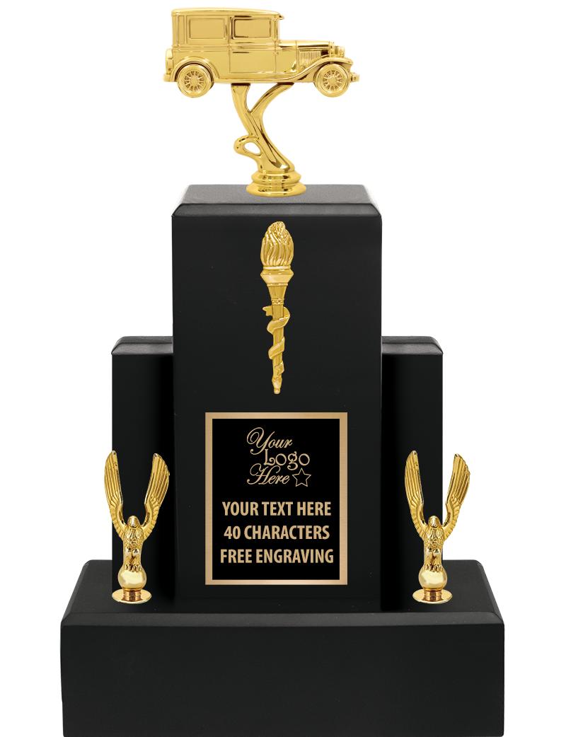 15.75" BLACK WOOD TROPHY