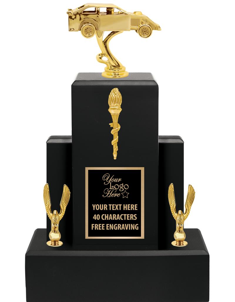 15.75" BLACK WOOD TROPHY