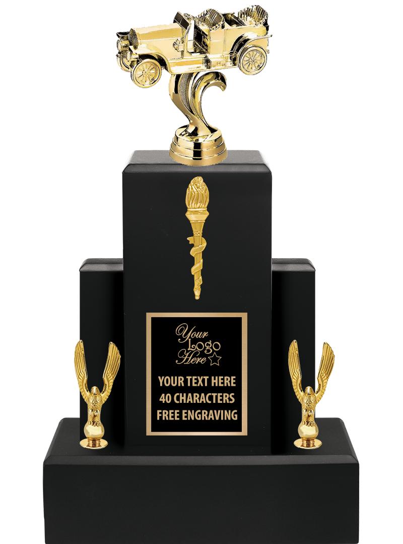 15.75" BLACK WOOD TROPHY