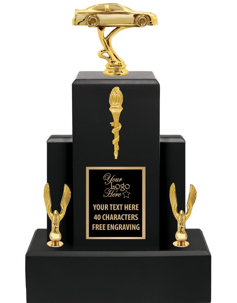 15.75" BLACK WOOD TROPHY