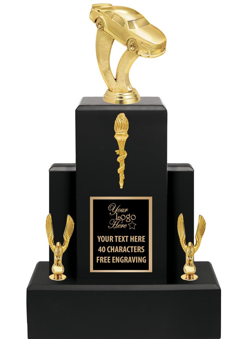 15.75" BLACK WOOD TROPHY