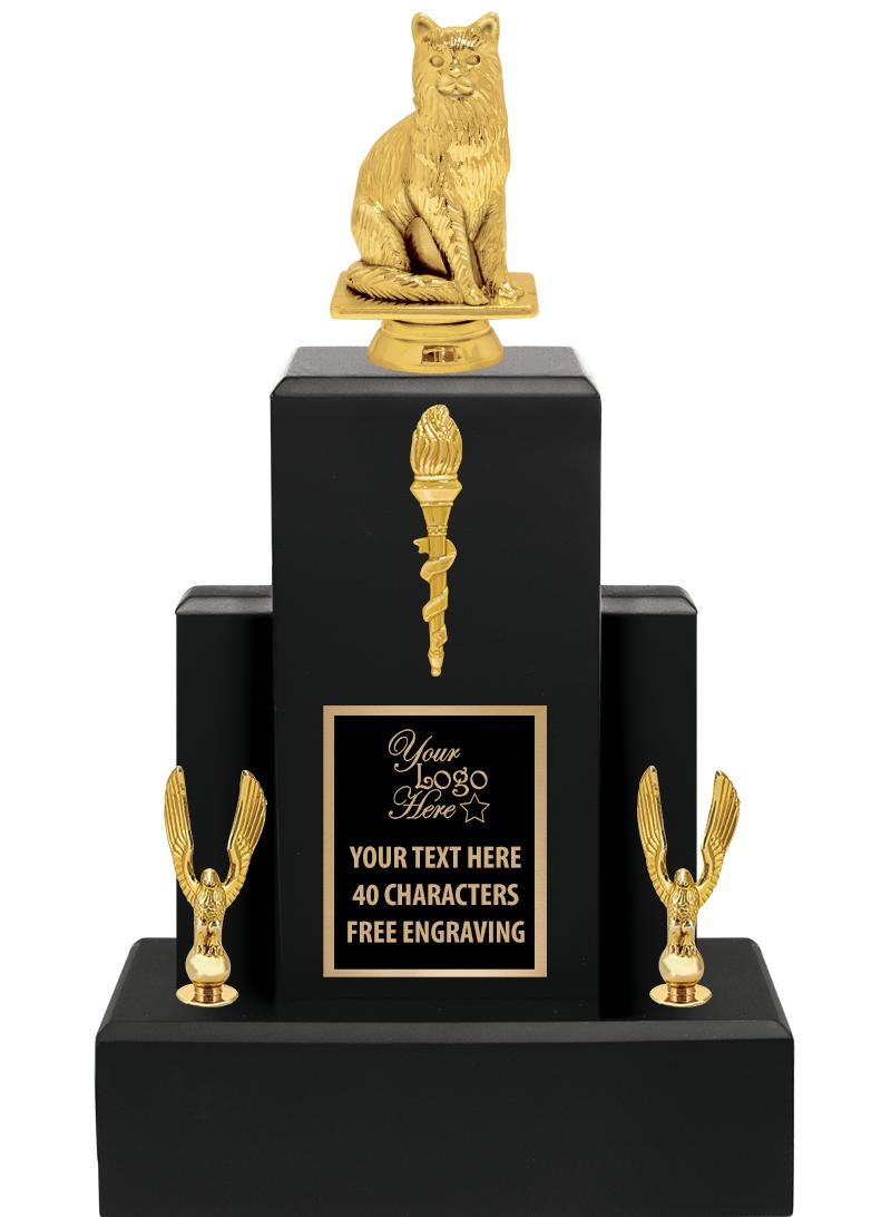 15.75" BLACK WOOD TROPHY