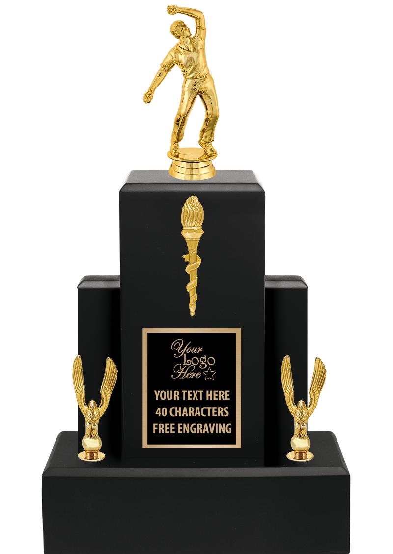 15.75" BLACK WOOD TROPHY