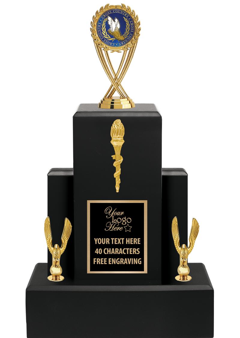 15.75" BLACK WOOD TROPHY