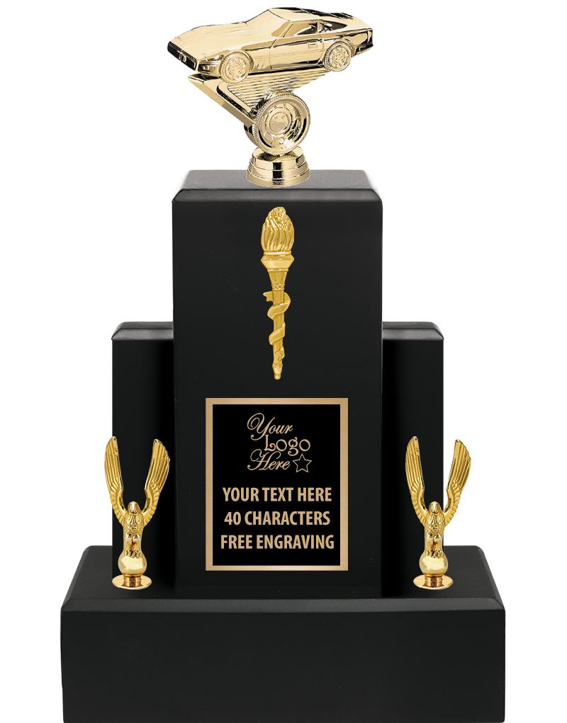 15.75" BLACK WOOD TROPHY